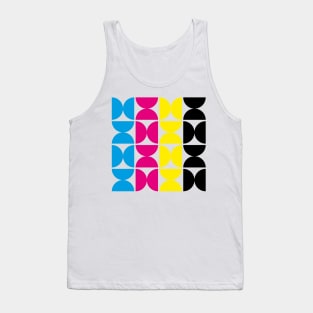 CMYK Colorful Modern Geometric Pattern Tank Top